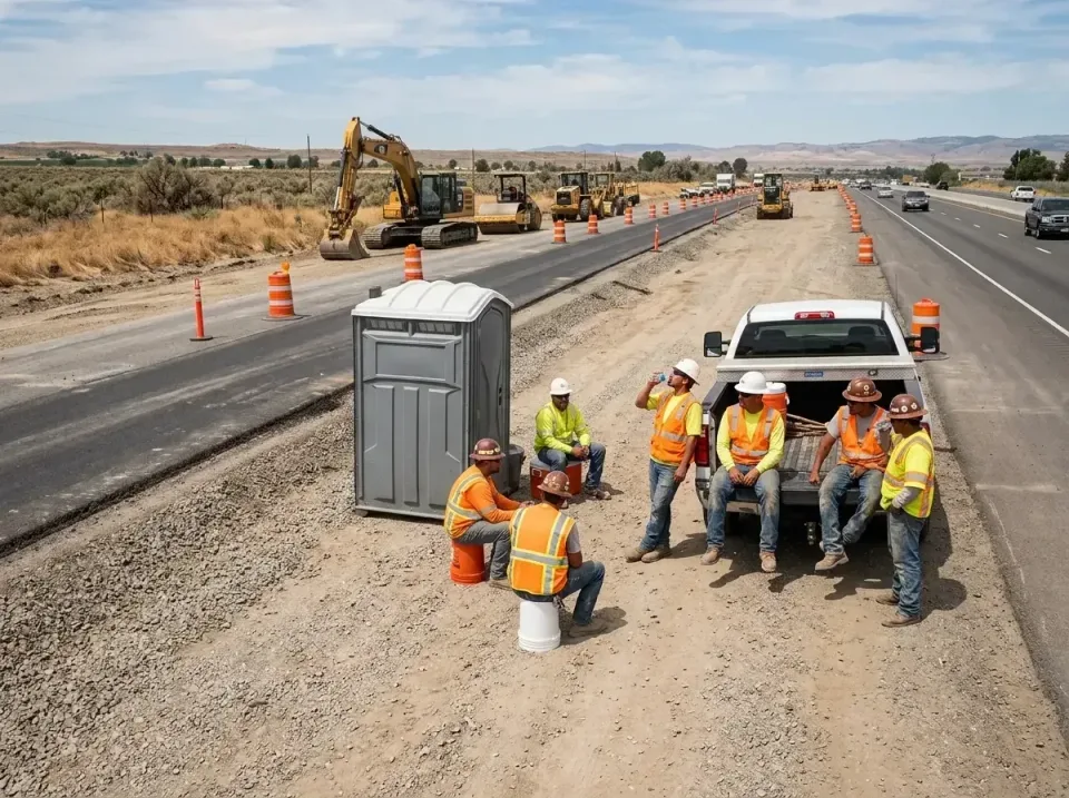 highway-road-construction-crew-007 — frequently asked questions, Porta Potty and Restroom Rentals in East Highland Park, VA